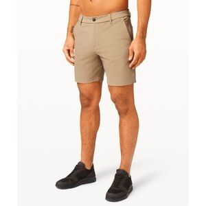 Mens Lululemon Commission Short 7" Canvas Size 33 Tofino Sand Tan Khaki M7AO1S
